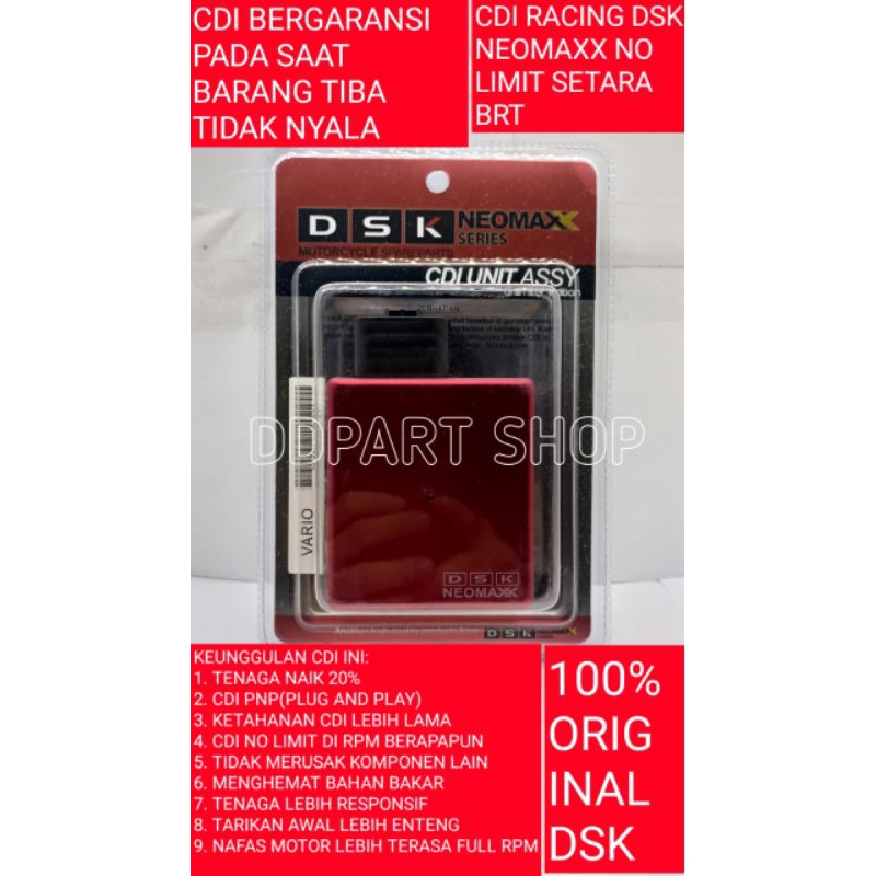 CDI DSK UNLIMER RACING VARIO VARIO KARBU VARIO LAMA VARIO KARBULATOR SETARA DENGAN BRT