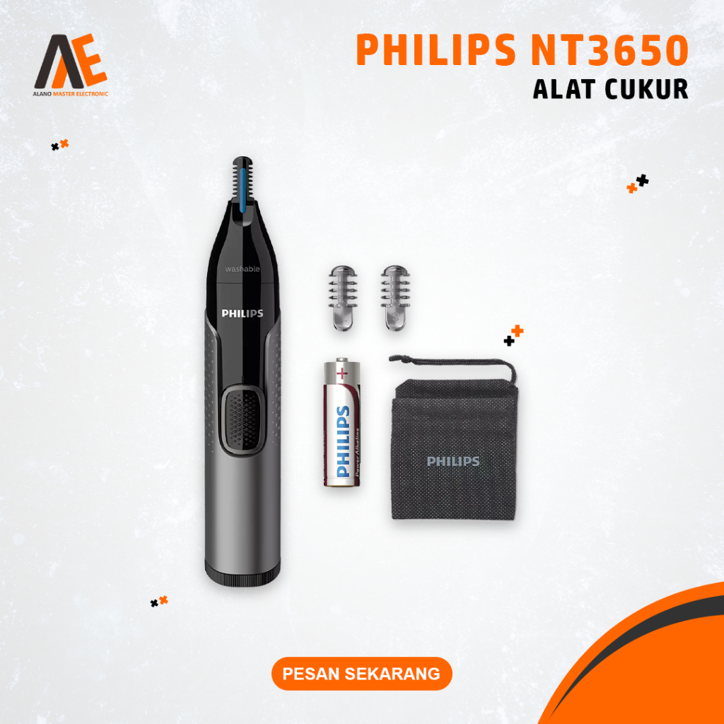 Alat Pencukur Elektrik Philips NT3650 Cukur Bulu Hidung Telinga Alis