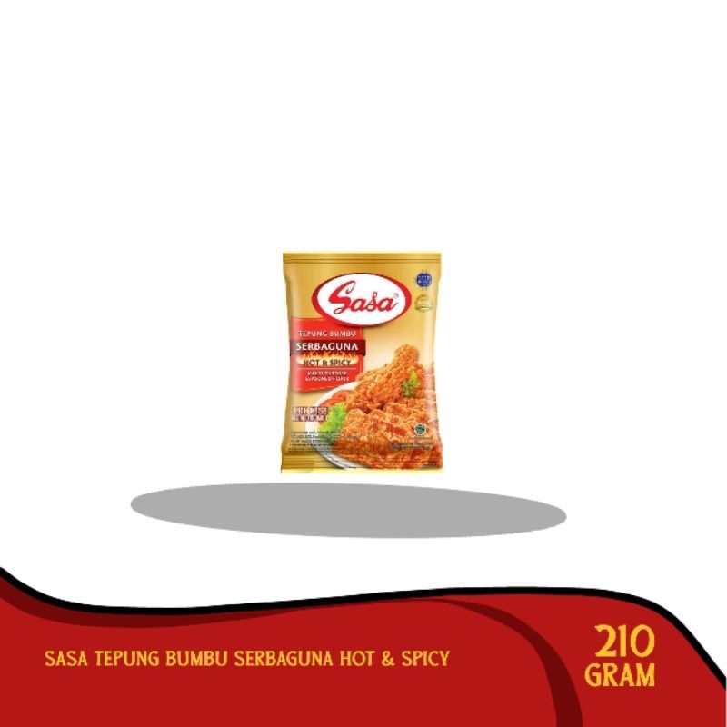 

Sasa Tepung Bumbu Serbaguna Hot & Spicy 210 g