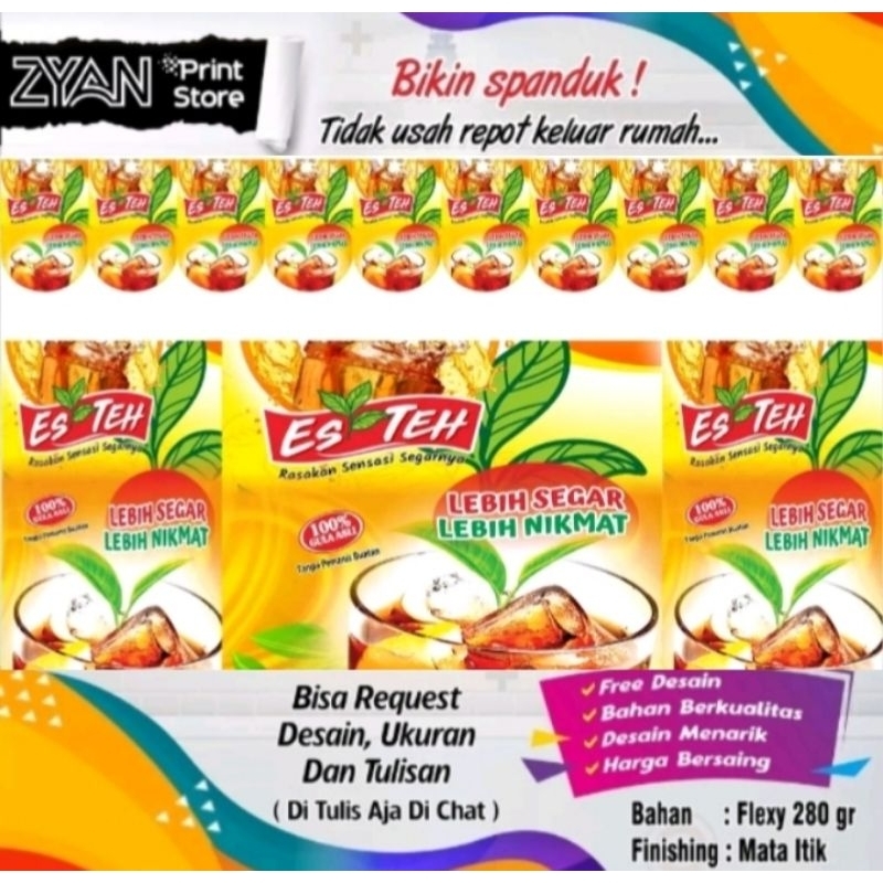 SPANDUK BANNER ES TEH
