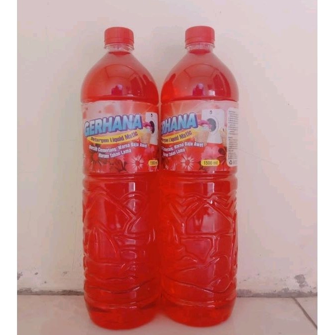 Detergent Cair 1.5Liter Sabun Cuci Baju Detergen Cair Sabun Cuci Pakaian Ditergen Cair Sabun Cuci Laundry Ditergent Sabun Cuci Cair Deterjen Cair Sabun Cuci Loundry Diterjen Cair Sabun Cair Londry So Klin Cair Rinso