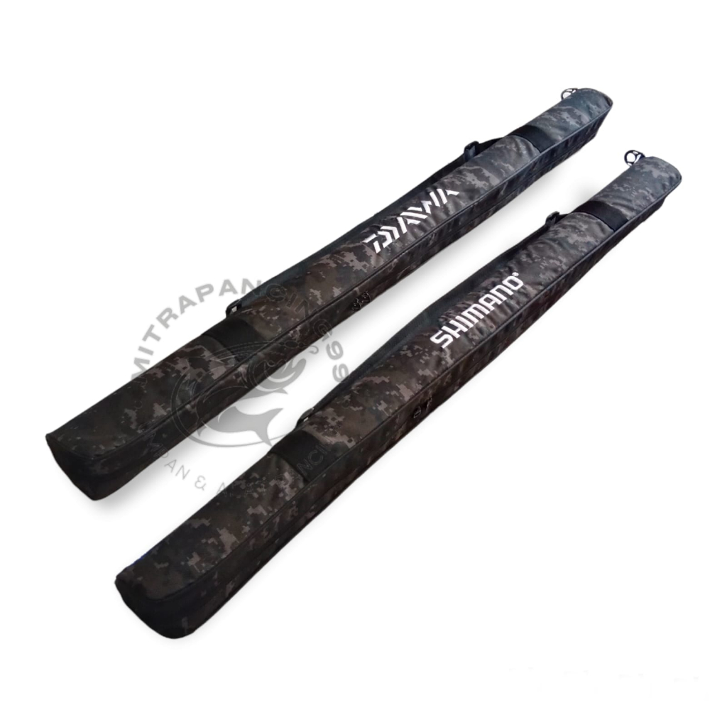 Tas Joran Pancing Hard Case Shimano & Daiwa Loreng - Rod Pack 100cm