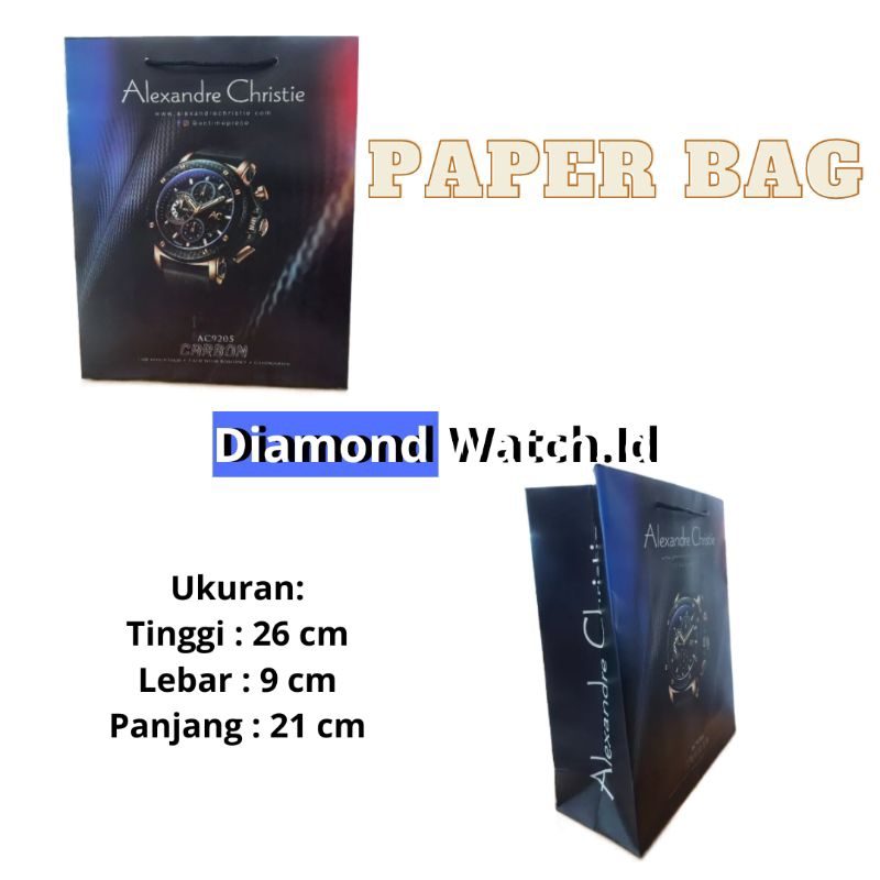 

Paper Bag Kantong kertas Alexandre Christie Goodie bag AC Tas Kantongan Paper bag Kado