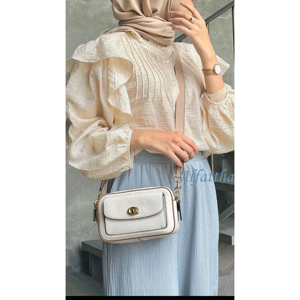 Alysa blus wanita - blouse size - Baju kerja wanita - blouse korean style - atasan wainta - kemeja p