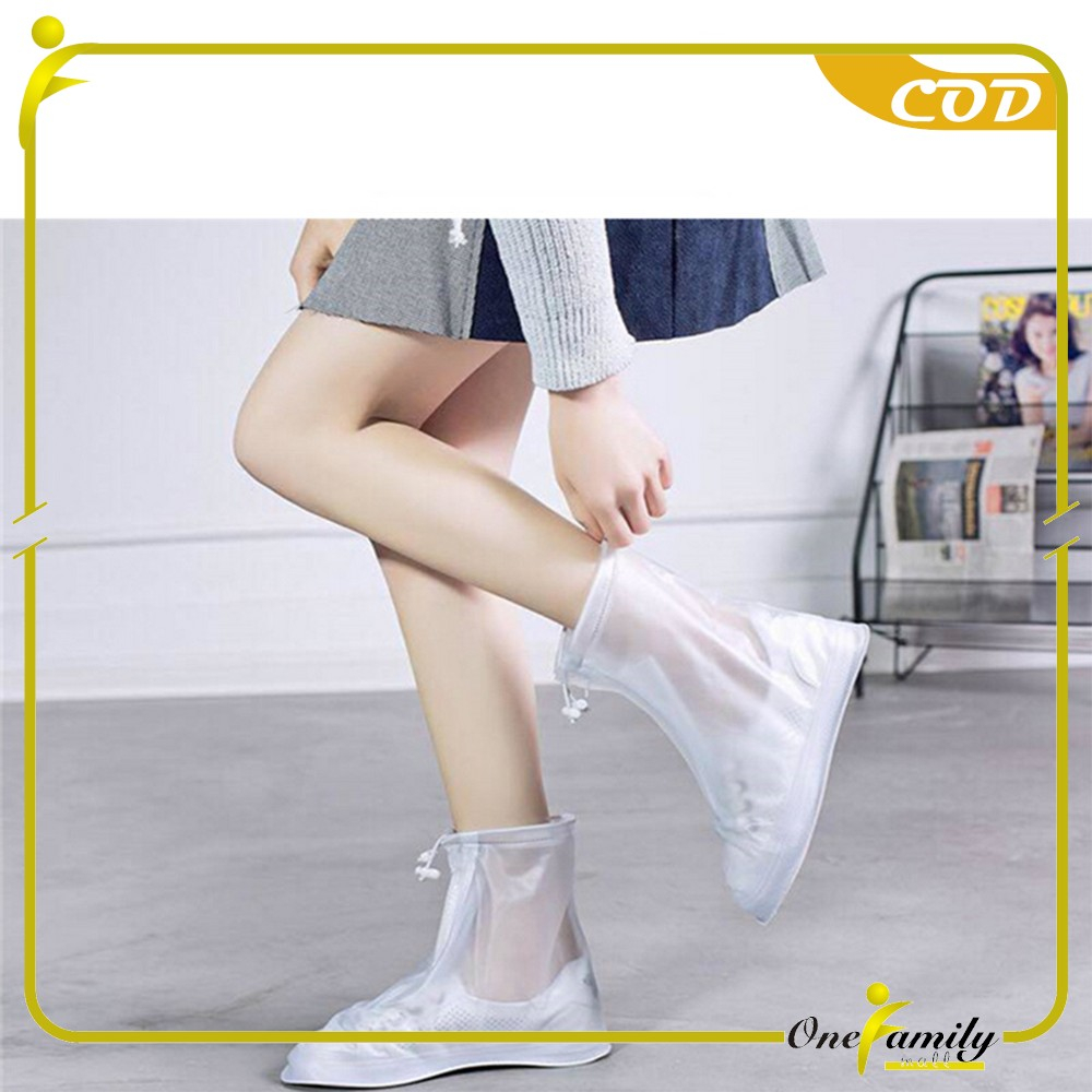 ONE-C898 Pelindung Sepatu Anti Air Unisex Tahan Air / Jas Hujan Sepatu Waterproof / Cover Shoes Jas Hujan Mantel Tahan Air Dari Hujan