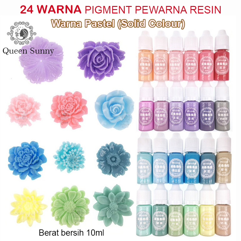 

PEWARNA RESIN WARNA PASTEL SOLID 10ml Cat Resin Pigment Resin Colouring