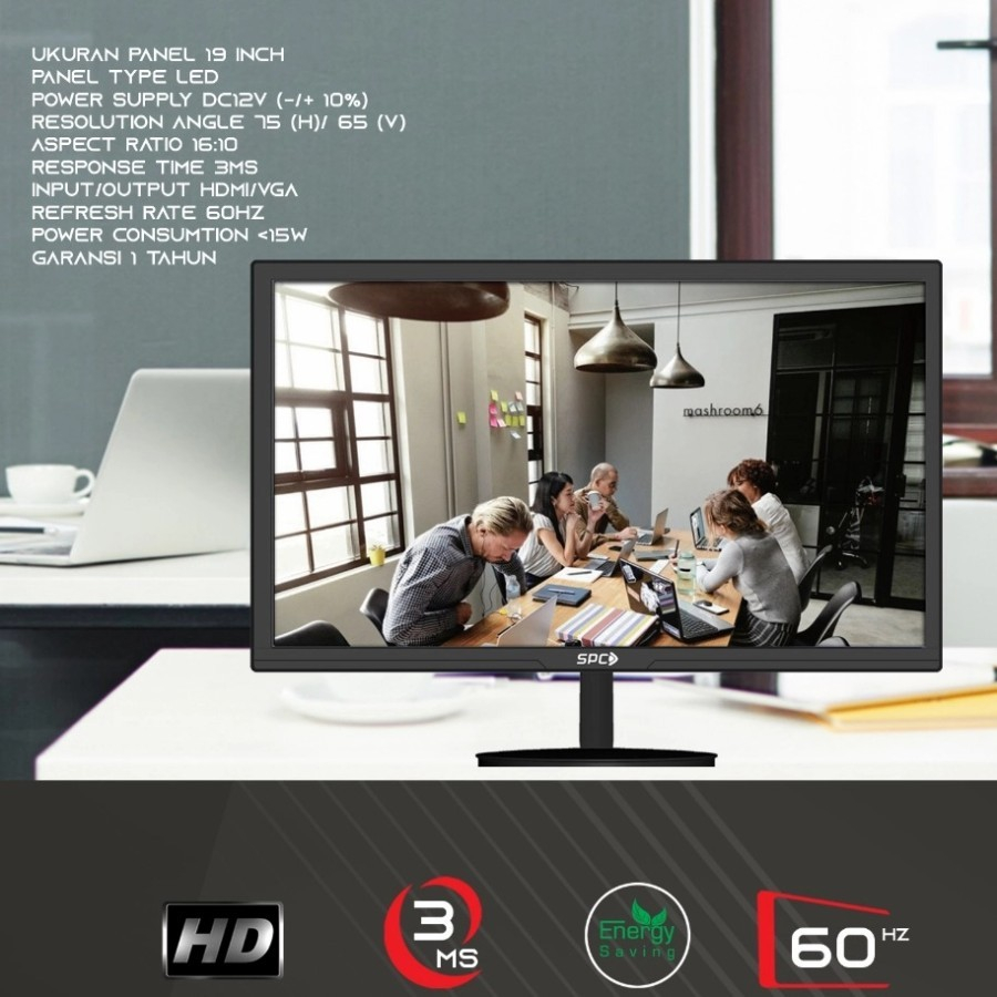 MONITOR LED SPC 19INCH HDMI