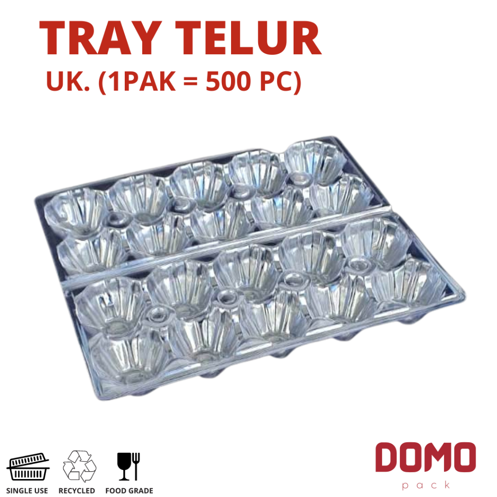 MIKA TELUR ISI 10 (@500PC) / TRAY MIKA TELUR / PLASTIK MIKA TELUR / KEMASAN TELUR