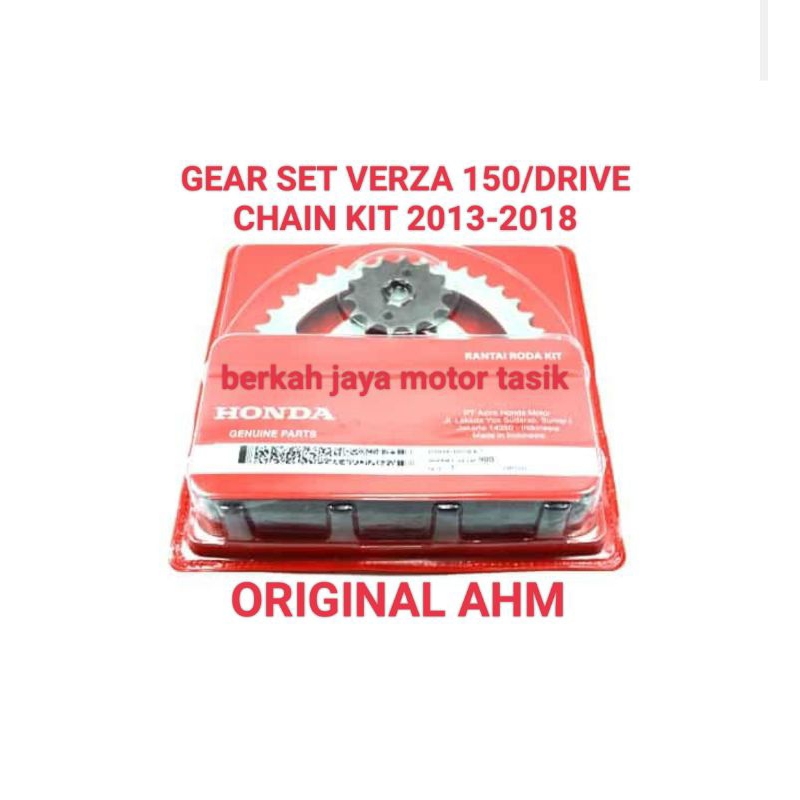 GEAR SET VERZA 150 ORIGINAL AHM TAHUN MOTOR 2013-2018