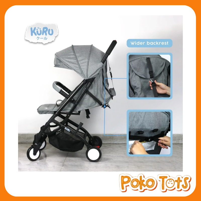 Kuru Baby Lite Compact Cabin Baby Stroller Kereta Dorong Bayi Anak KURU WHS