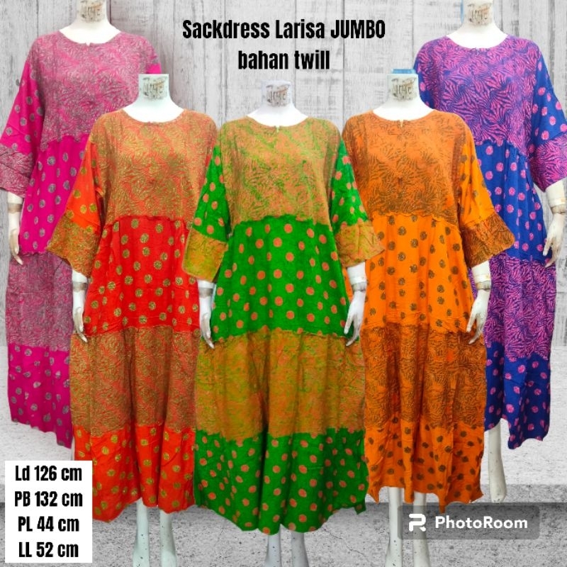 [LD 126 CM] Sackdress batik Pisang Bali Premium/ Sackdress Wanita Busui Ukuran JUMBO