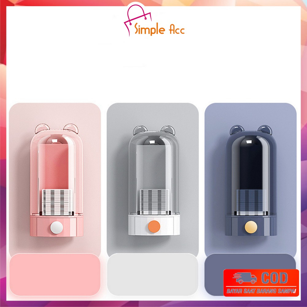 DO-K151 Tempat Kotak Penyimpanan Kapas Otomatis Organizer Gantung Serbaguna / Dispenser Kapas Otomatis Kotak Kosmetik Kotak Serbaguna Mini Anti Air