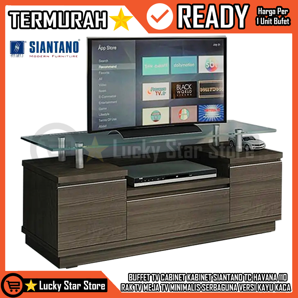 (INSTANT) BUFFET TV CABINET KABINET SIANTANO TC HAVANA 110 RAK TV MEJA TV MINIMALIS SERBAGUNA VERSI 