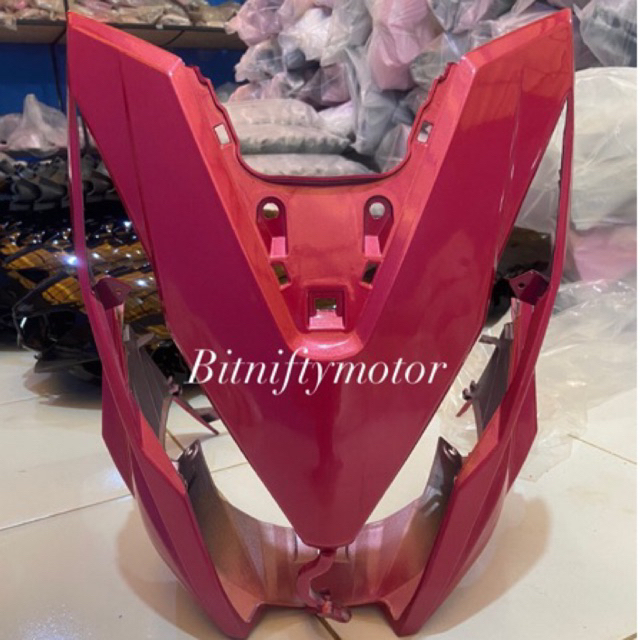 Cover Tameng / Dasi Depan Honda Beat Eco Esp Pink