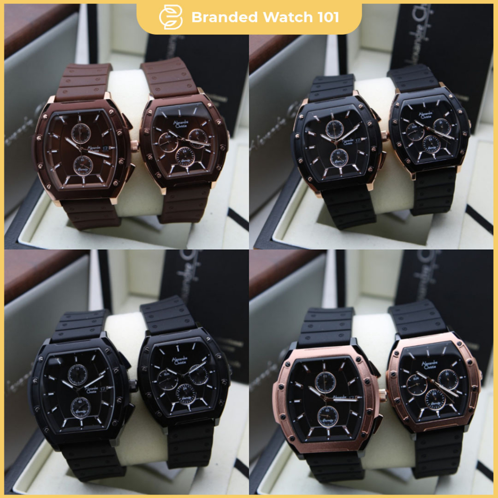 ORIGINAL Jam Tangan Pria & Wanita Alexandre Christie AC 6628 / AC6628 / 6628 Garansi Resmi 1 Tahun, 