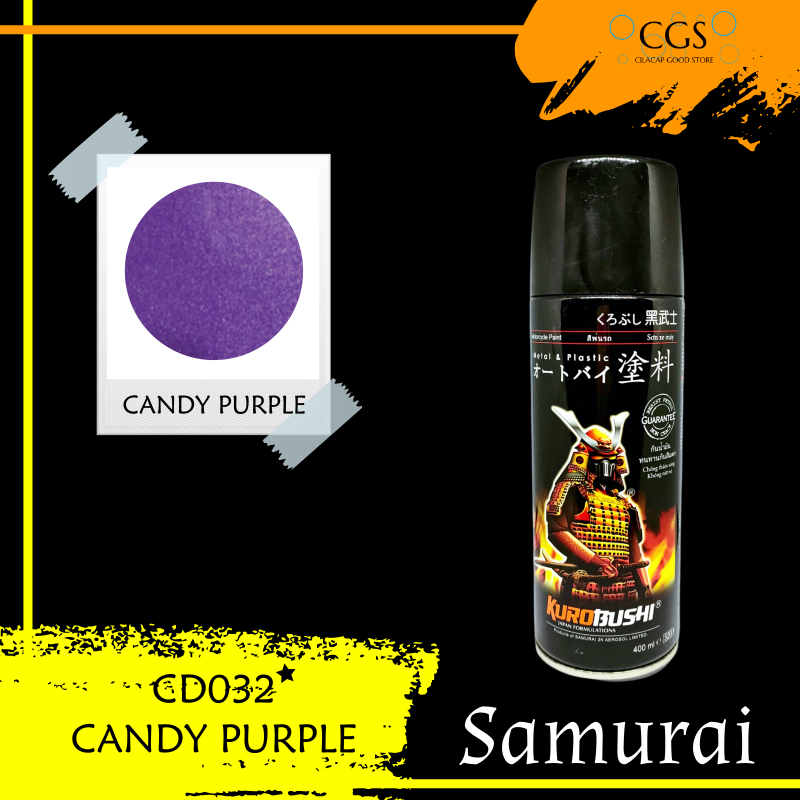 Samurai CANDY PURPLE Cd032 / pilok ungu candy tone samurai paint / pilok samurai ungu candi