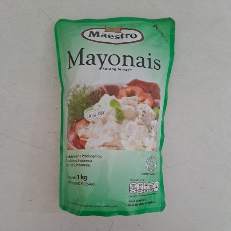 

Maestro Mayonais 1kg Mayonais Kurang Lemak