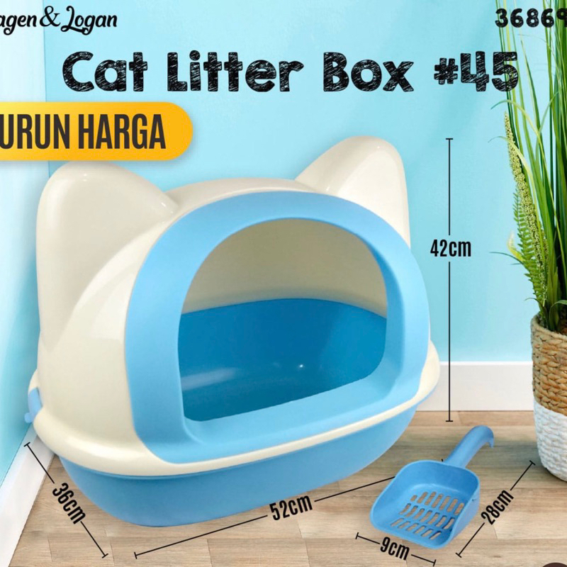 Cat Litter Box / Tempat Pasir Kucing / Bak Pasir Kucing Lucu