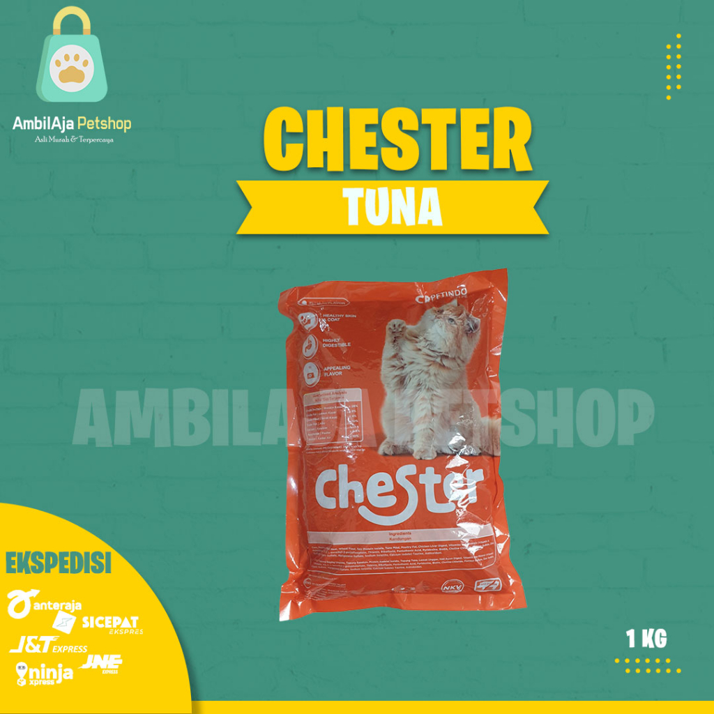 Makanan kucing Chester Tuna Cat Food 800gr - 1kg