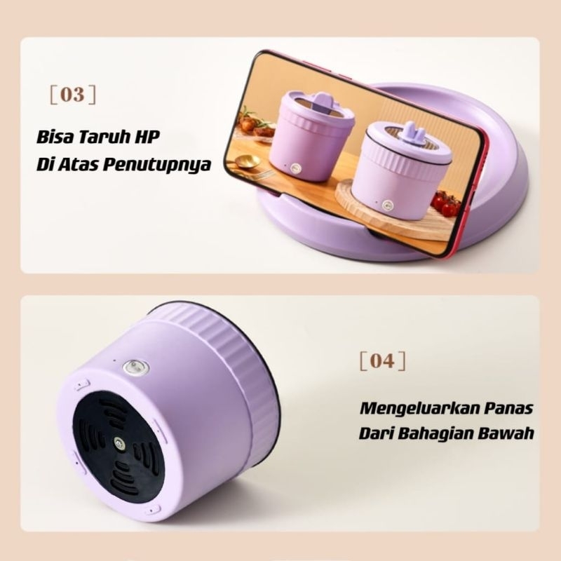 Panci Listrik Serbaguna / Mini Rice  Cooker Portable / Panci Listrik Low Watt Anti lengket ⭐IM.Olshop⭐