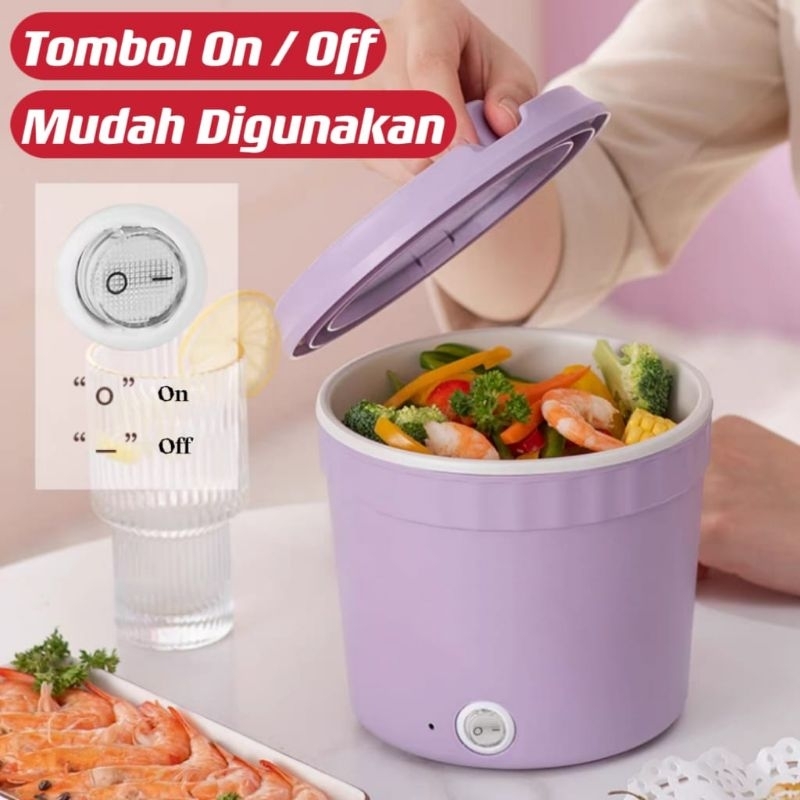 Panci Listrik Serbaguna / Mini Rice  Cooker Portable / Panci Listrik Low Watt Anti lengket ⭐IM.Olshop⭐