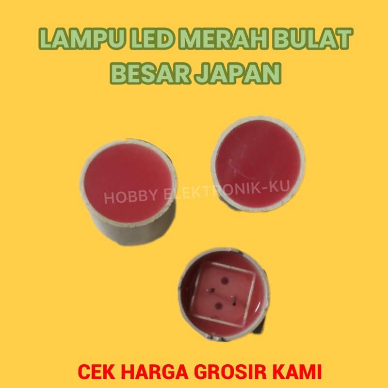 LAMPU LED MERAH BULAT BESAR JAPAN