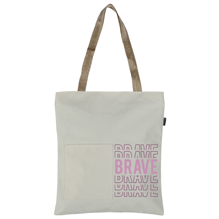 SALVANA Tote Bag Resleting - Tas Cream Wanita Pria