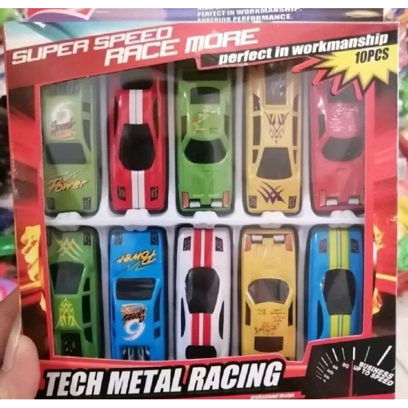 Mainan mobil metal isi 10 mobil mobilan anak