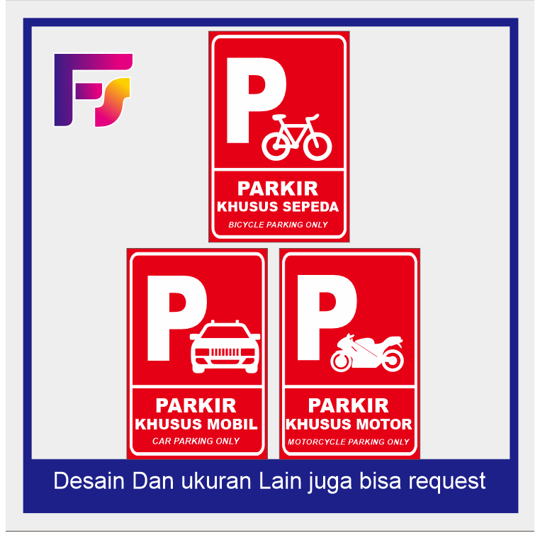 

Stiker waterproff PARKIR KHUSUS MOBIL,PARKIR KHUSUS MOTOR,PARKIR KHUSUS SEPEDA