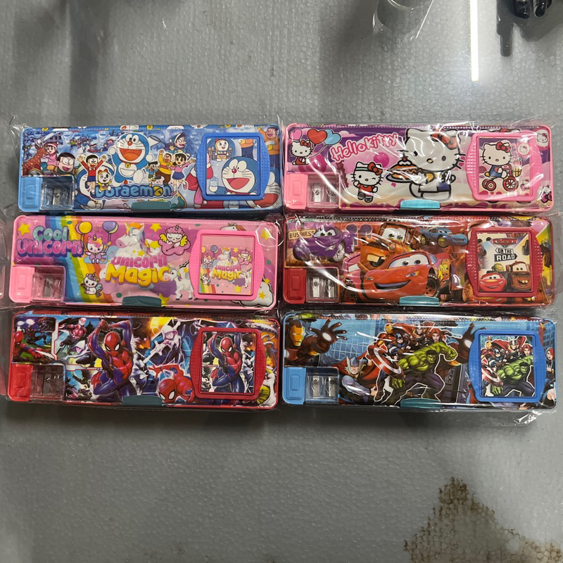 

tempat pensil / pencil case magnet kalkulator 2 muka 7806 murah grosir