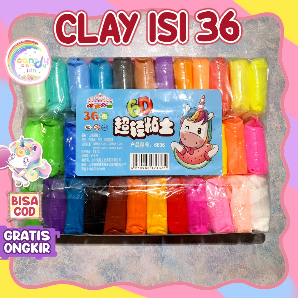 Mainan Soft Clay Warna Warni free tools