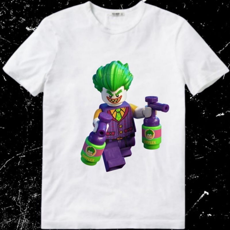 Baju Kaos Tshirt T Shirt Pria Laki Cowok Cewek Perempuan Unisex Anak Lego Joker JOKER