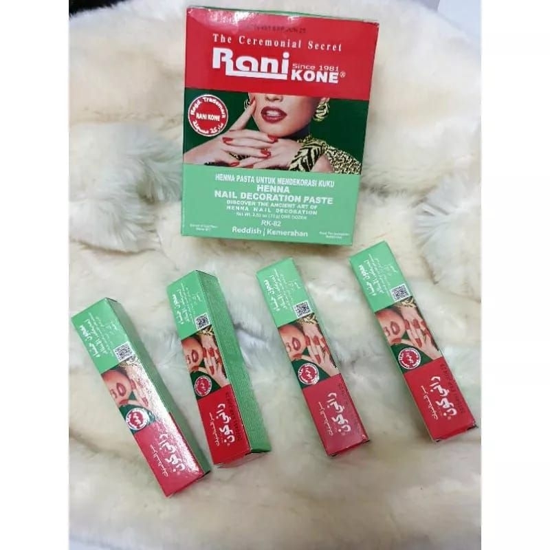Henna kuku kecil warna merah