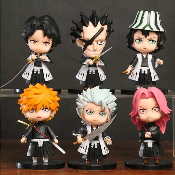 action figure koleksi Bleach 98 kurosaki ichigo urahara kenpachi matsumoto aizen hitsugayacute maina