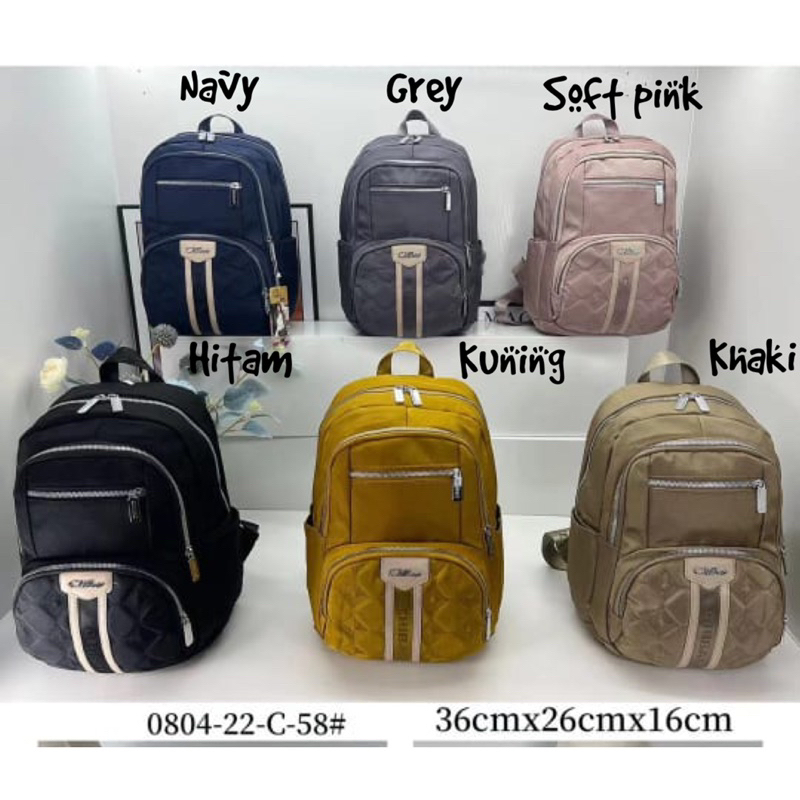 CB0804-22-58C TAS RANSEL WANITA IMPORT CHIBAO MUAT LAPTOP