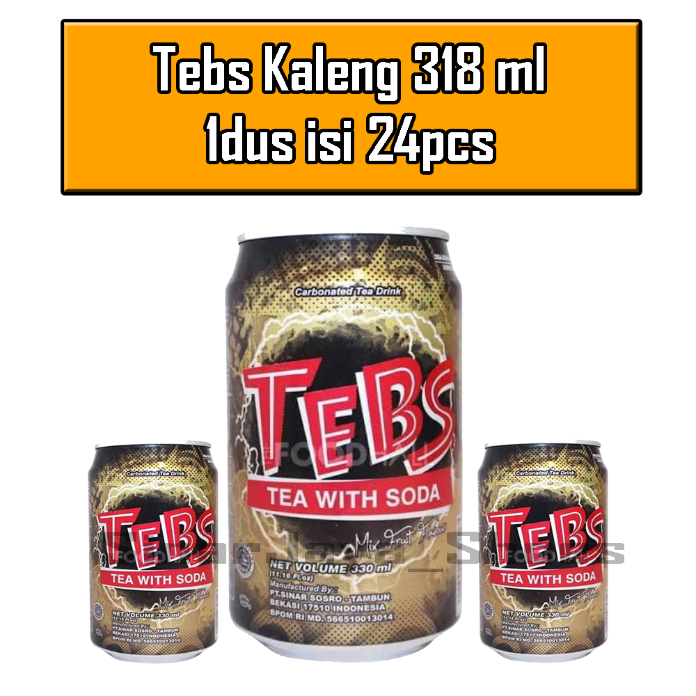 

Tebs soda sosro can 318 ml 1 dus isi 24 pcs
