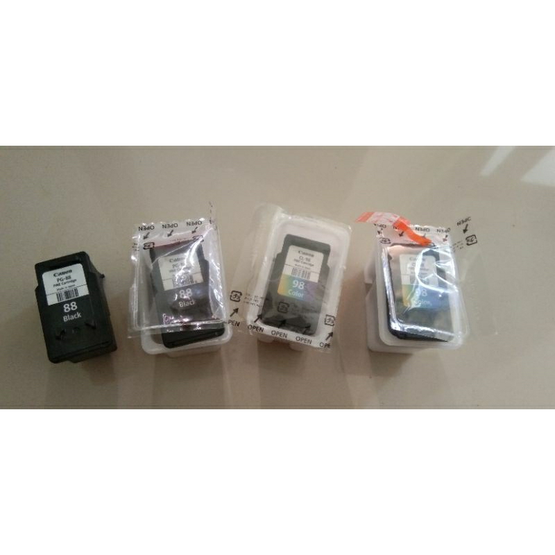 Catridge Canon CL 98 & PG88 Bekas.