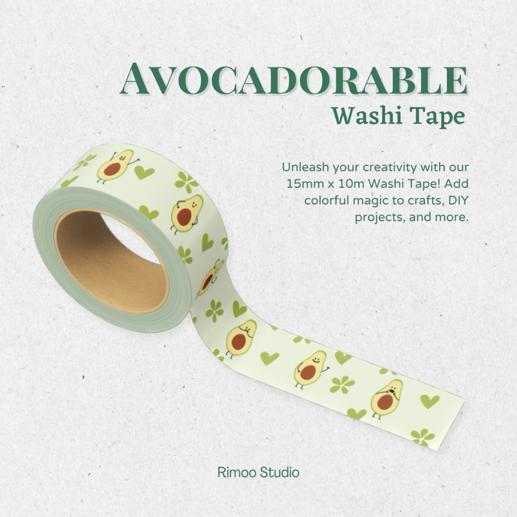 

Avocadorable Washi Tape