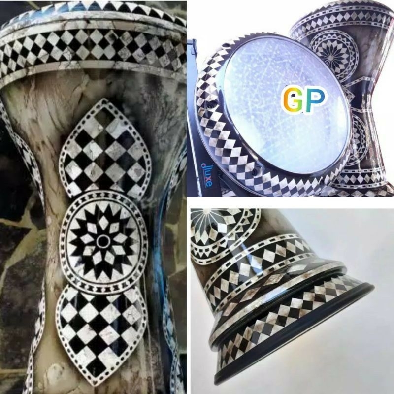 DARBUKA 9INCI MOTIF MIKA REMO&EMIN ORIGINAL