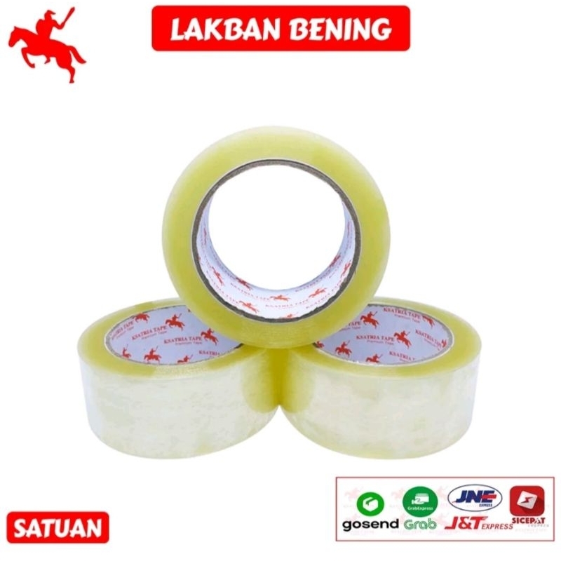Lakban Opp Tape / Lakban Bening Ksatria Tape 100 Yard