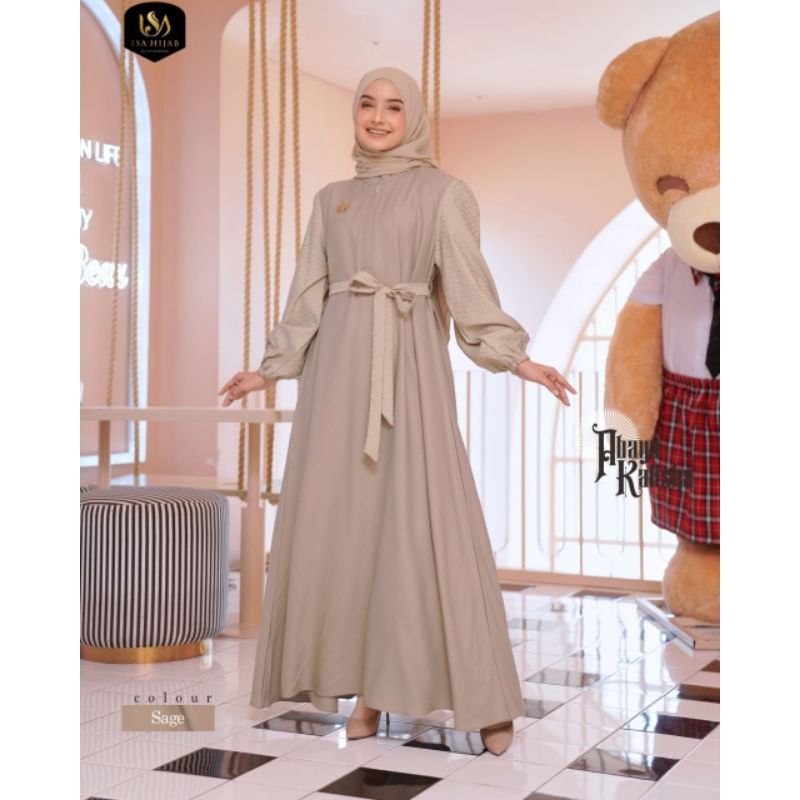 READY GAMIS MURAH ABAYA KALISHA BY ISA HIJAB ORIGINAL
