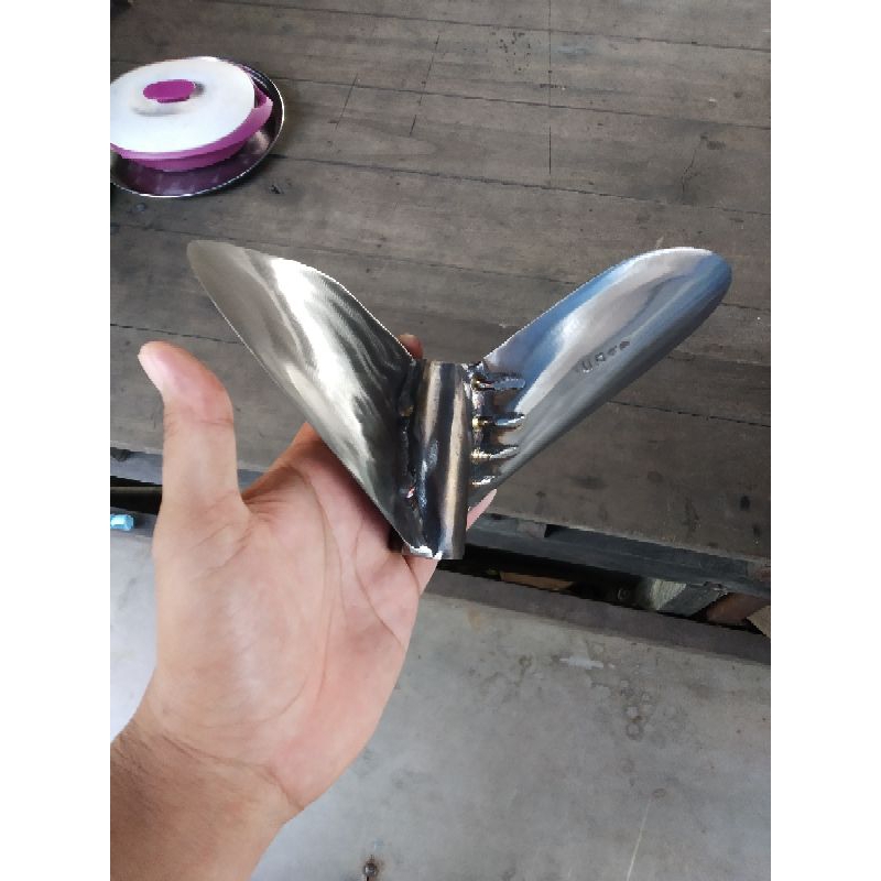 baling baling perahu ketinting stainless balap/torbo  13hp, sampai 18 hp