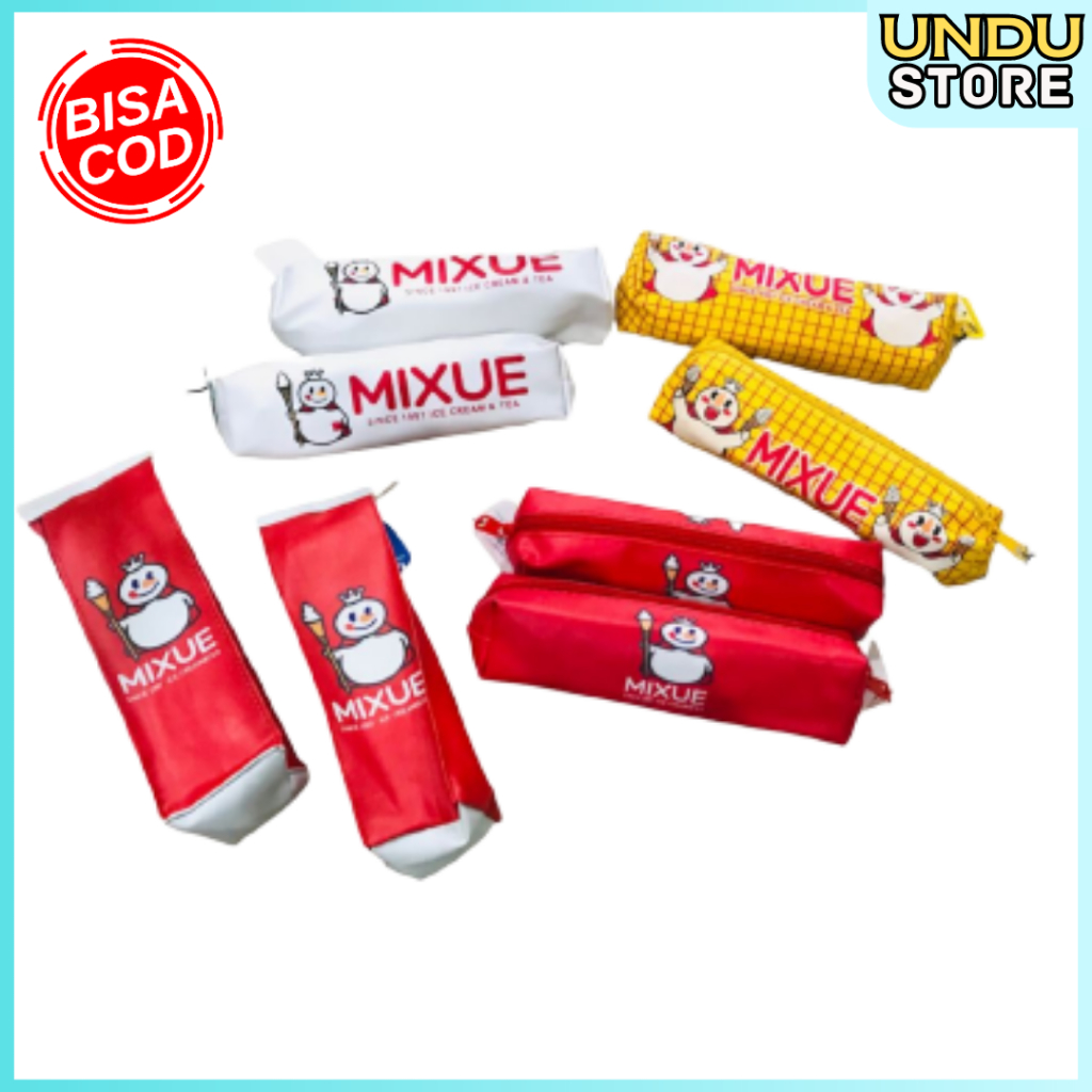 

Kotak Pensil Tempat Pensil Lontong Lucu Motif Eskrim Mixue