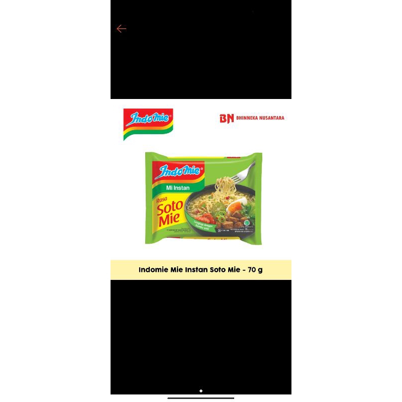 

indomie Mie instan soto 70Gram