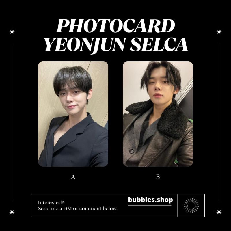 Unofficial photocard yeonjun txt selca kpop
