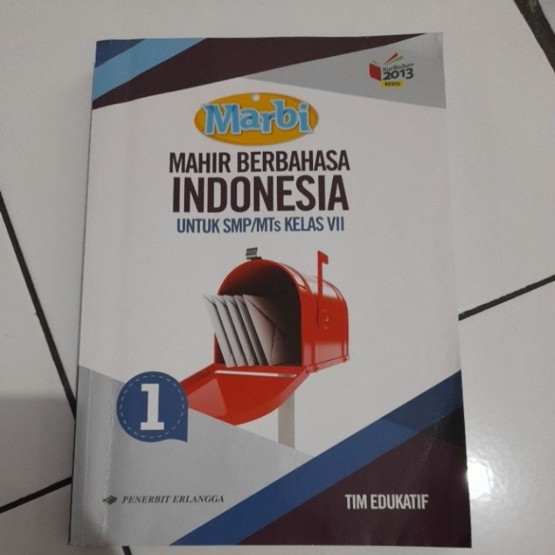 

buku marbi mahir berbahasa indonesia untuk SMP/MTs kelas 7/VII penerbit erlangga kurikulum 2013 revisi