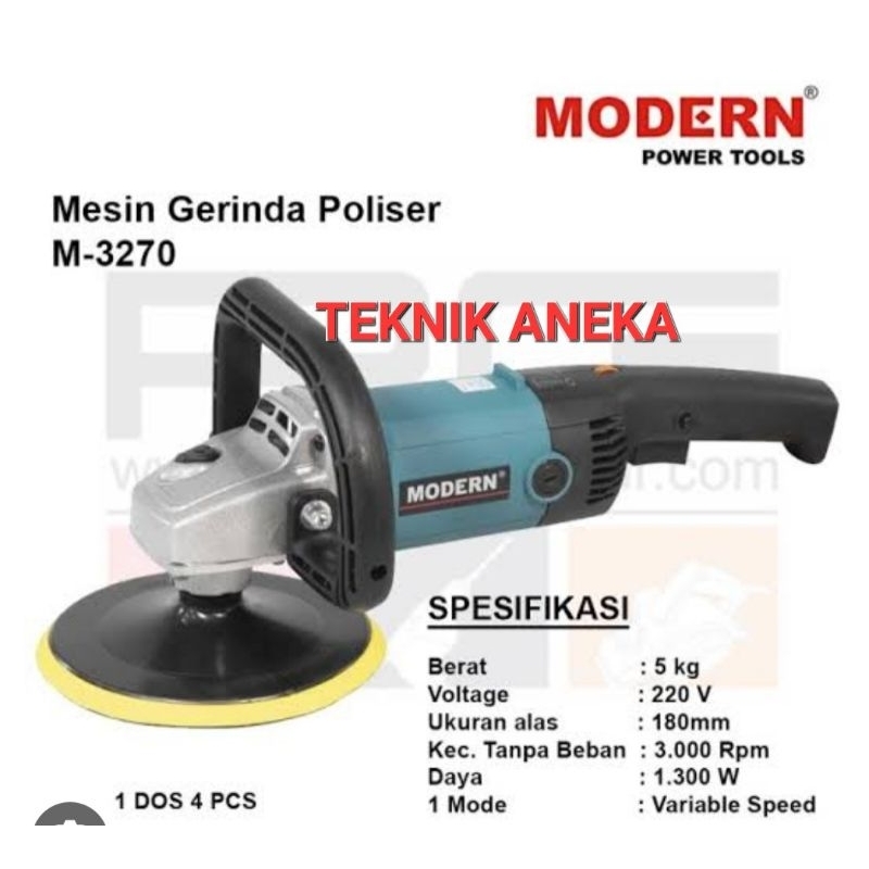 MODERN M3270 MESIN POLISHER MOBIL 7 INCH GURINDA POLES M-3270