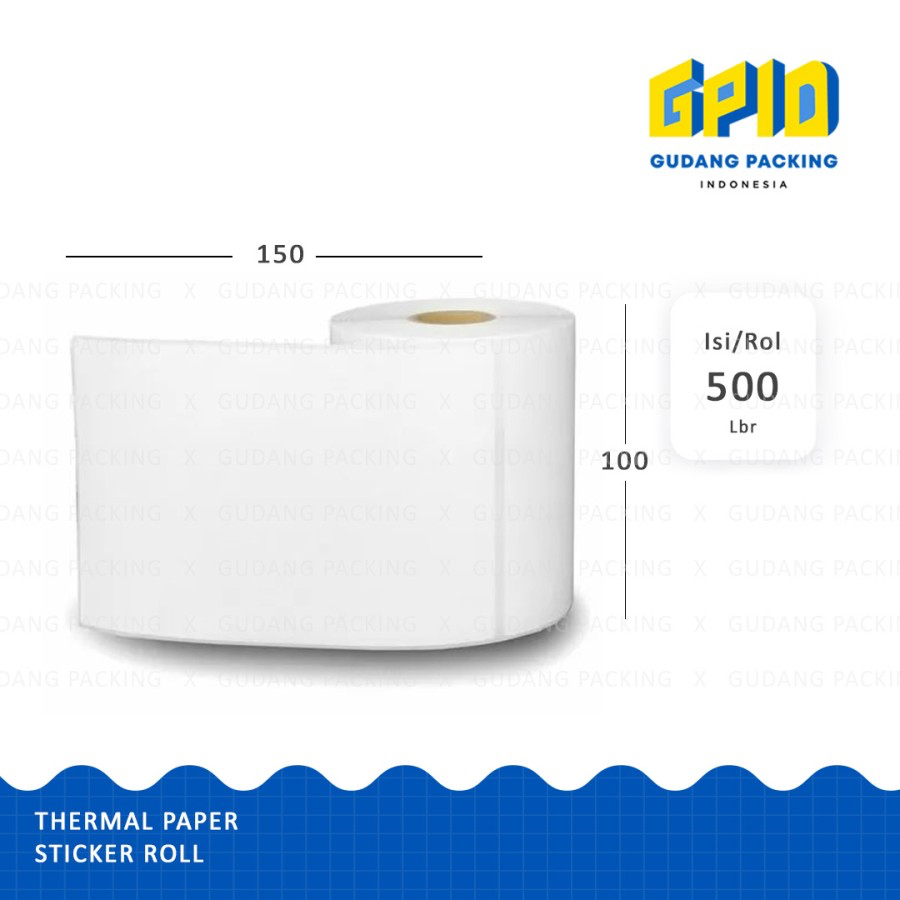 Thermal Paper Sticker Roll / Kertas Label Thermal