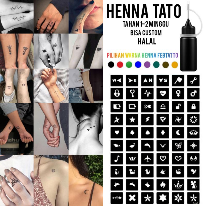 Henna Tato Halal Tahan Lama Bisa Custom Hena Kit 10ml - HEN K02