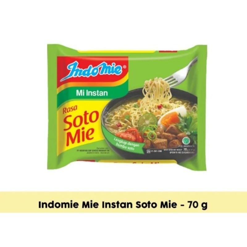 

INDOMIE KUAH SOTO 75g - MIE INSTAN SATUAN